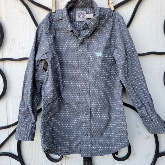 Cinch Grey Western Shirt - Picture 2 of 4